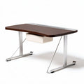 Wooden office desk with storage drawer and chrome legs 120 x 60 x 75cm